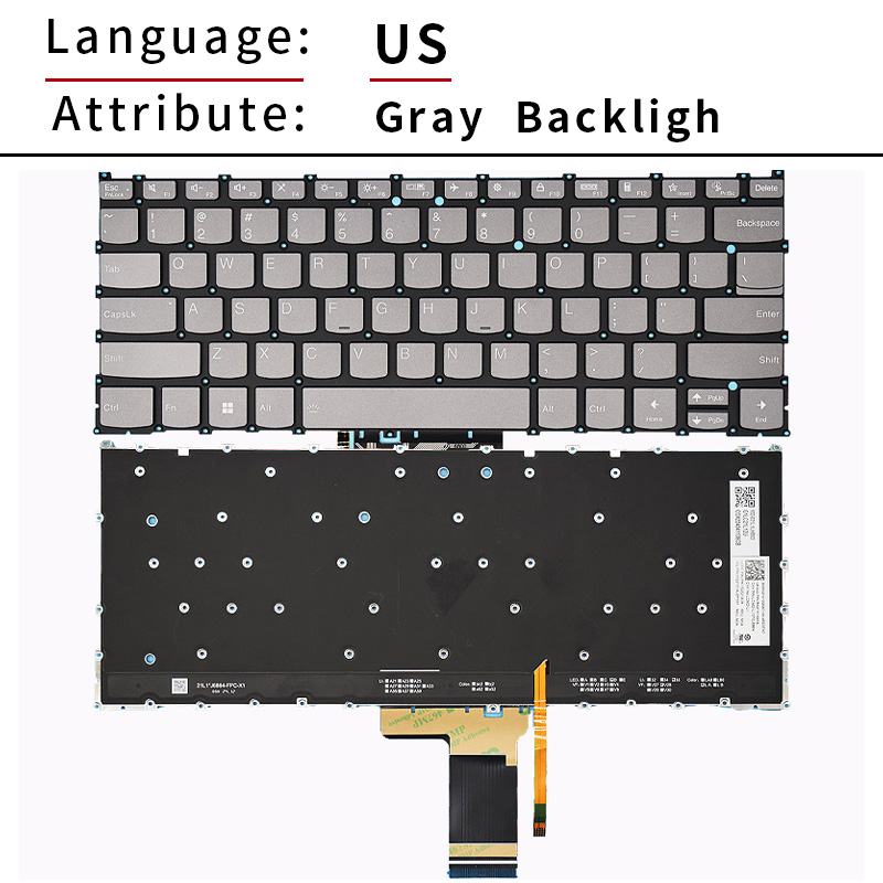 Yoga Laptop Accessories - US/RU Laptop Keyboard For Lenovo Yoga