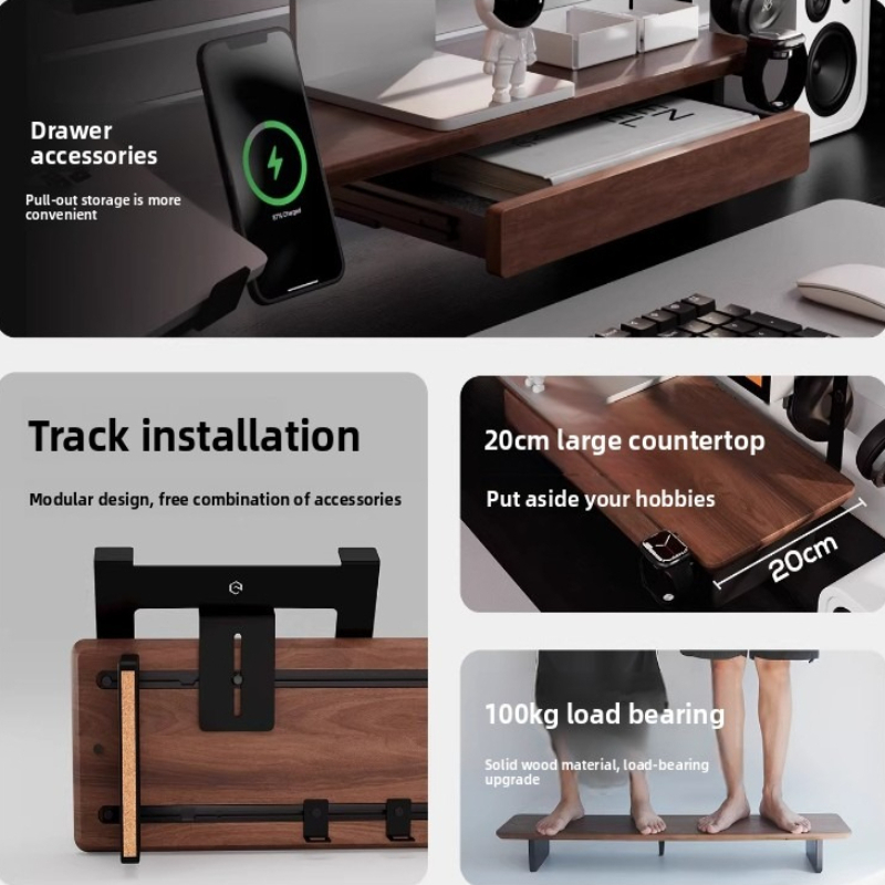 Laptop Accessories Table - Z3 Pro Accessory Monitor Metal Storage