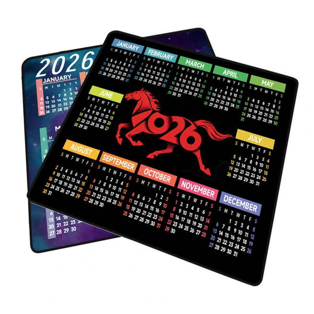 Laptop Accessories Mouse - 2026 Calendar Mouse Pad Waterproof Home