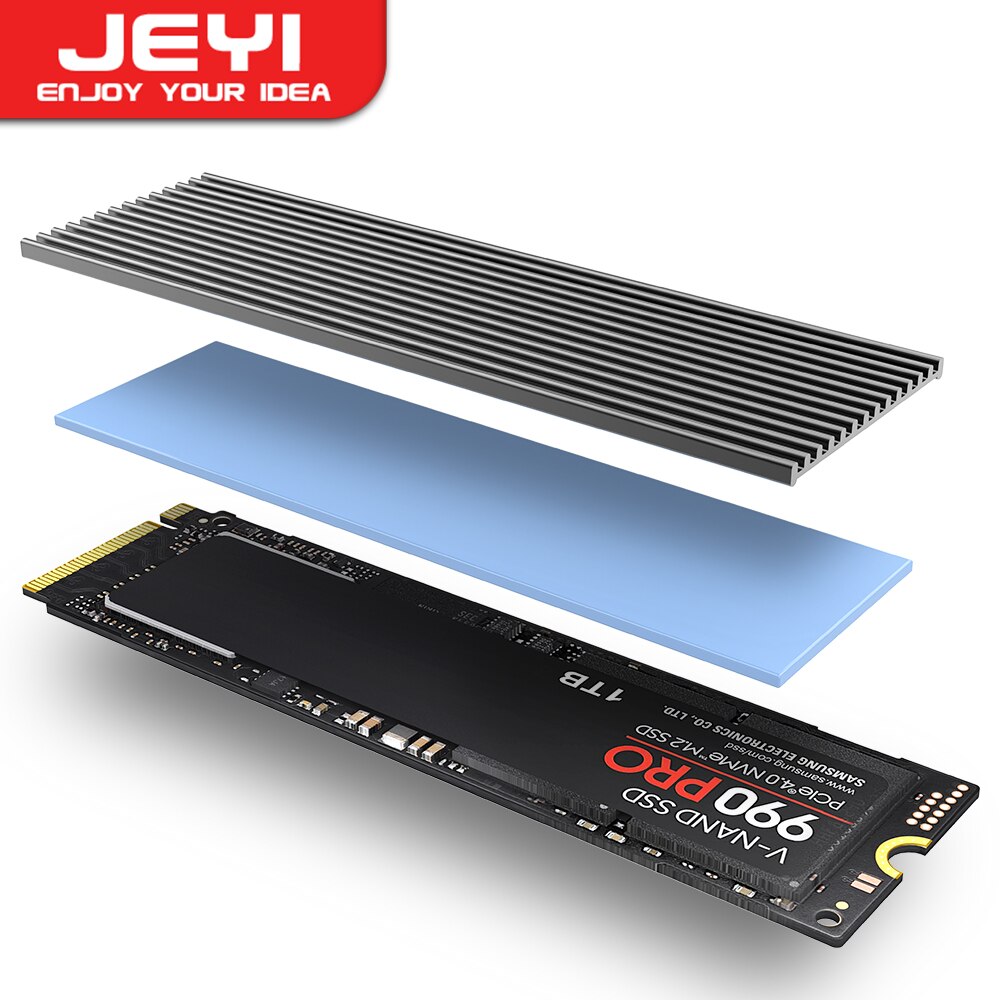 Laptop Accessories Cooling Pad - JEYI M.2 SSD Heatsink, Aluminum NVMe