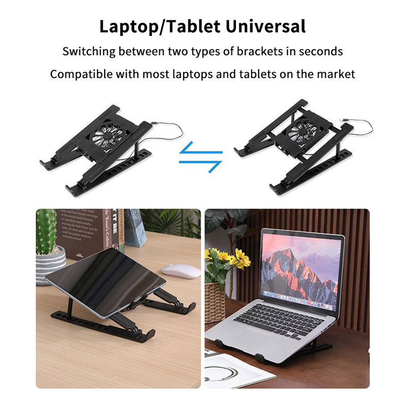 Laptop Cooler Base Stand Folda - Laptop Accessories Cooling Pad recension och pris