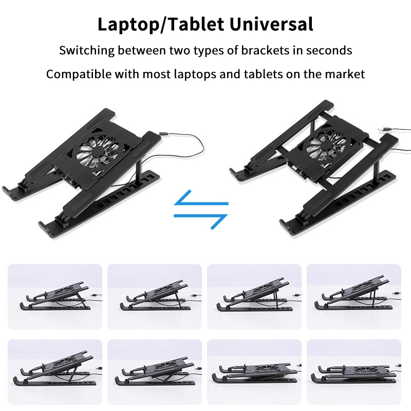 Laptop Cooler Base Stand Folda - Laptop Accessories Cooling Pad recension och pris