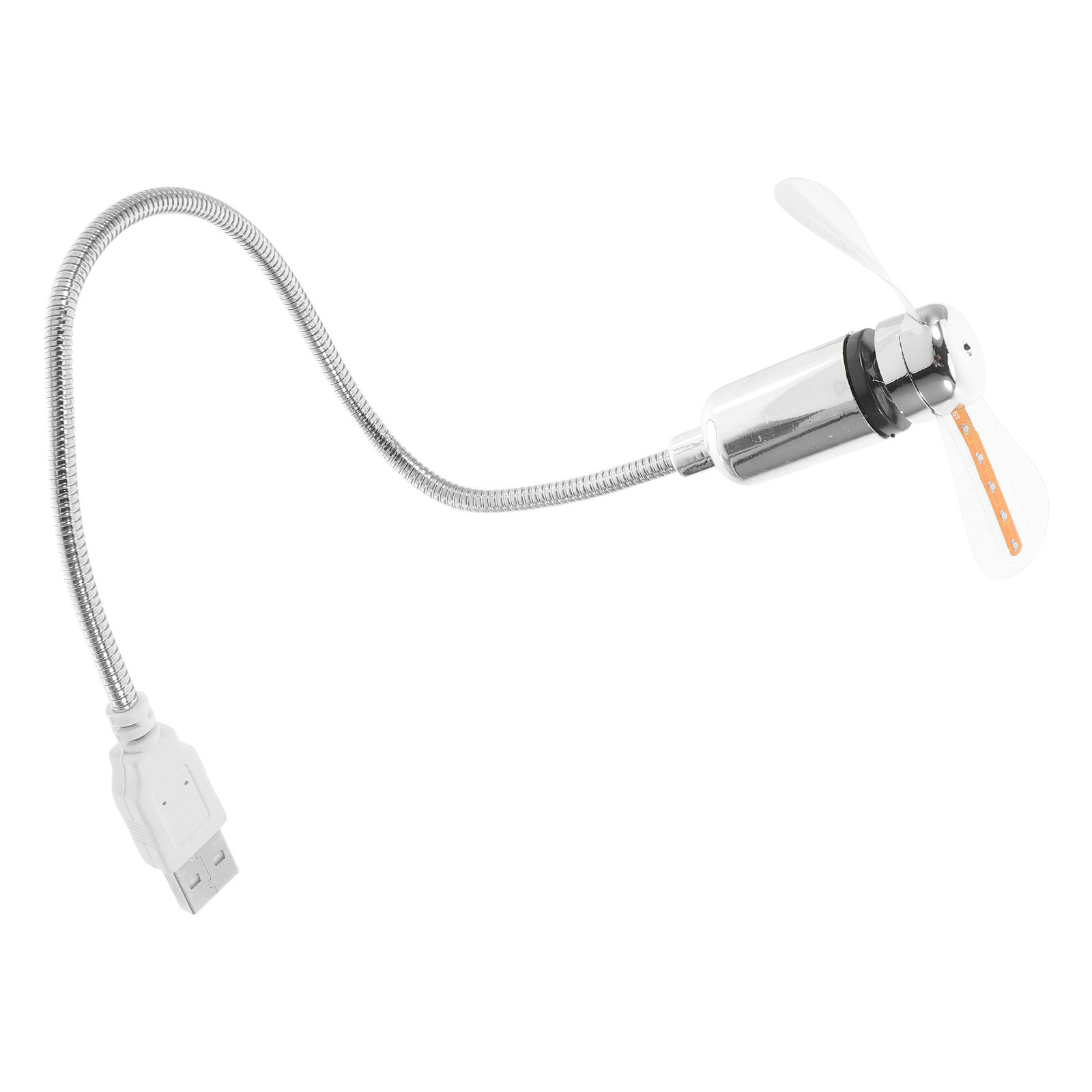USB Mini Fan Silver 41Cm LED C - Laptop Accessories You Need recension och pris