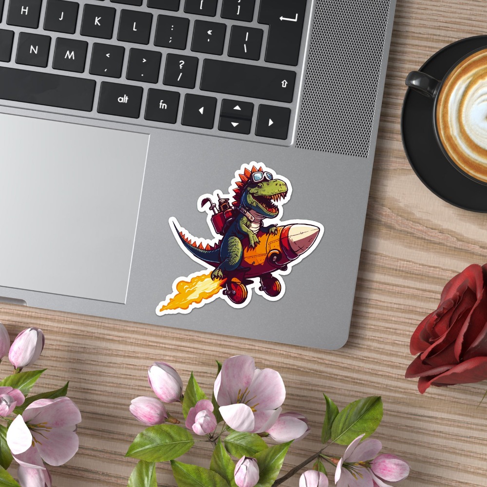 Dinosaur On Rocket Unique Must - Laptop Accessories You Must Have recension och pris