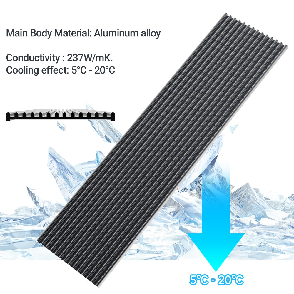 JEYI M.2 SSD Heatsink, Aluminu - Laptop Accessories Cooling Pad recension och pris