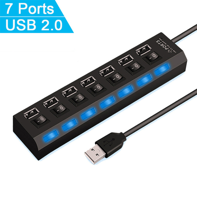 7 Port USB 2.0 Hub Splitter Fo - Laptop Accessories And Parts recension och pris