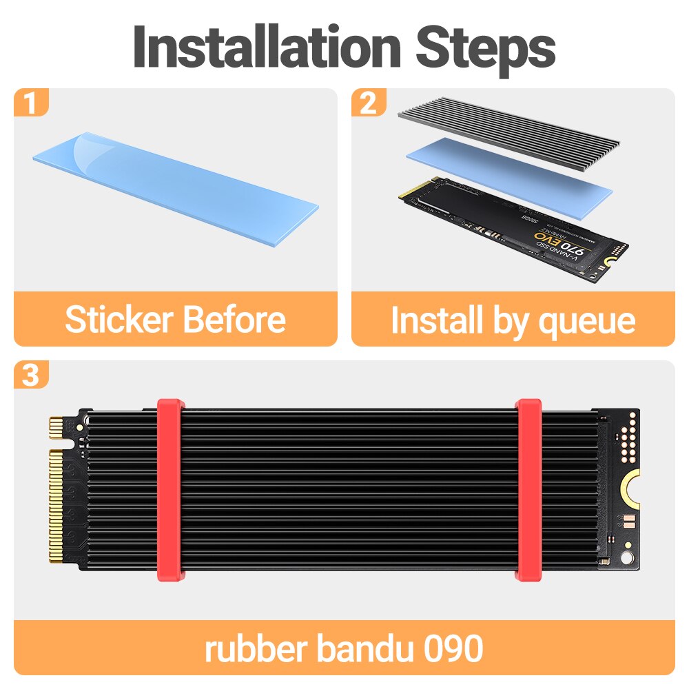 JEYI M.2 SSD Heatsink, Aluminu - Laptop Accessories Cooling Pad recension och pris