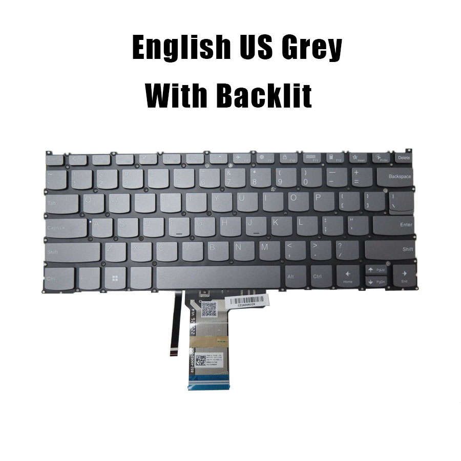 US/SW Grey/Blue Laptop Keyboar - Yoga Laptop Accessories recension och pris
