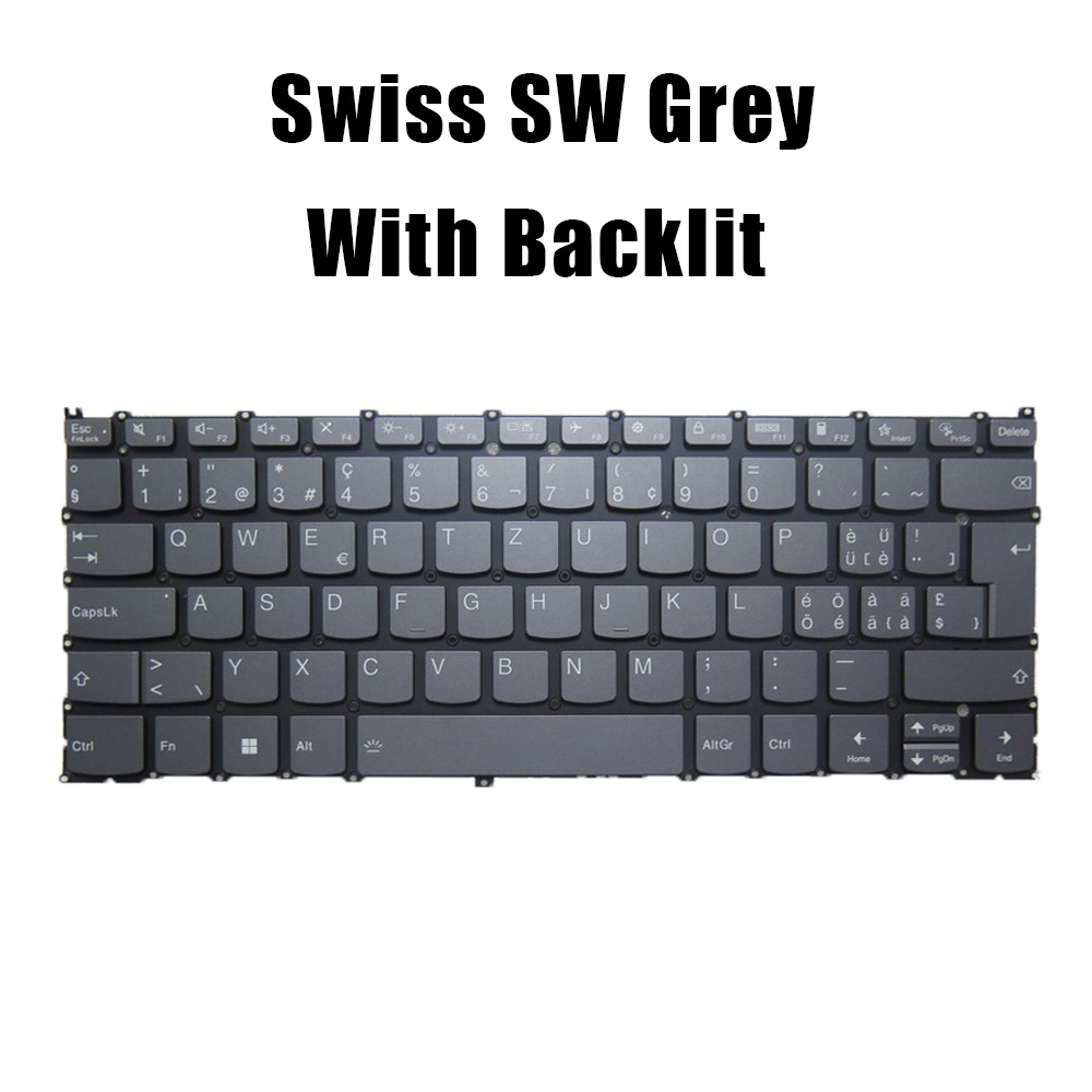 US/SW Grey/Blue Laptop Keyboar - Yoga Laptop Accessories recension och pris